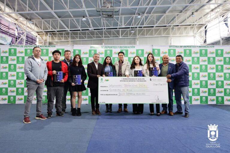 Un total de 46 atletas de Quillón recibieron la Beca Deportiva Municipal 2024