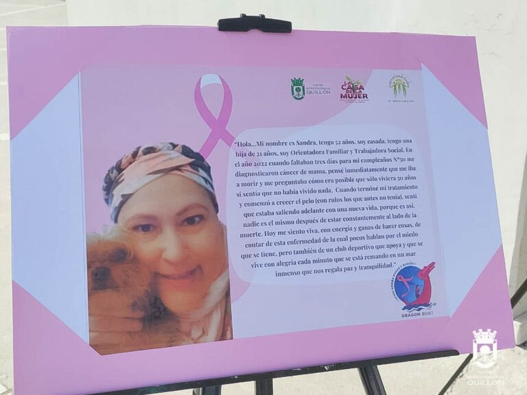 Profesionales del CESFAM y la OMM realizaron difusión sobre la prevención del cáncer de mama