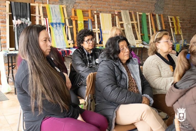 Quilloninas mostraron lo aprendido durante taller de telar ancestral