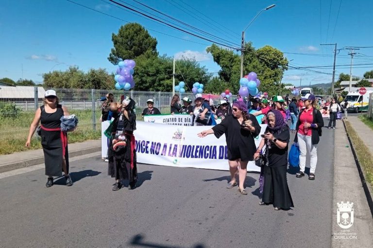 Quilloninos y quilloninas marcharon por la Eliminación de la Violencia contra la Mujer