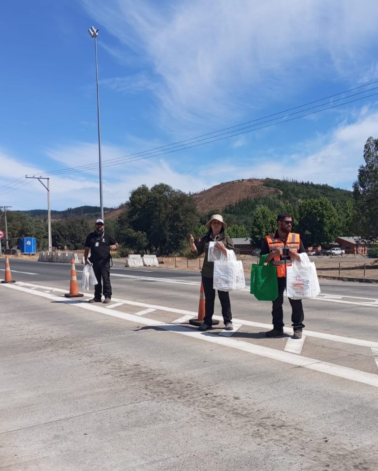 Exitoso operativo carretero de prevención de riesgos y desastres en Quillón