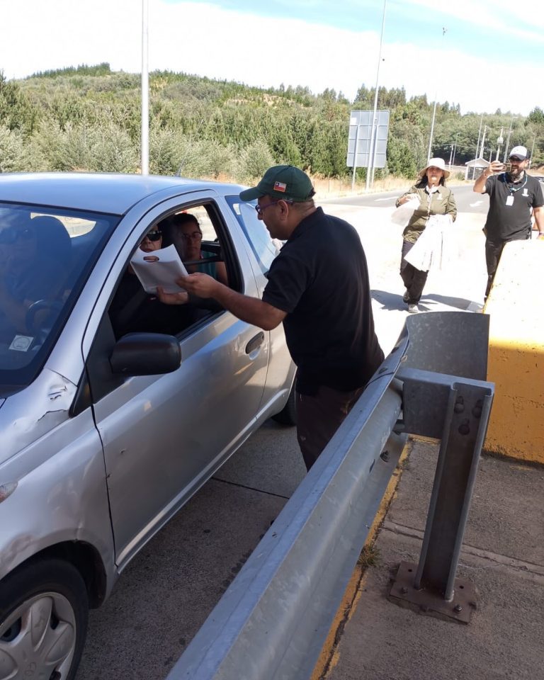 Exitoso operativo carretero de prevención de riesgos y desastres en Quillón