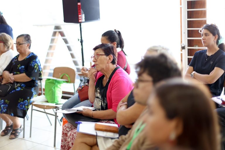 Primera sesión del Consejo Comunal de Salud de Quillón en la biblioteca municipal
