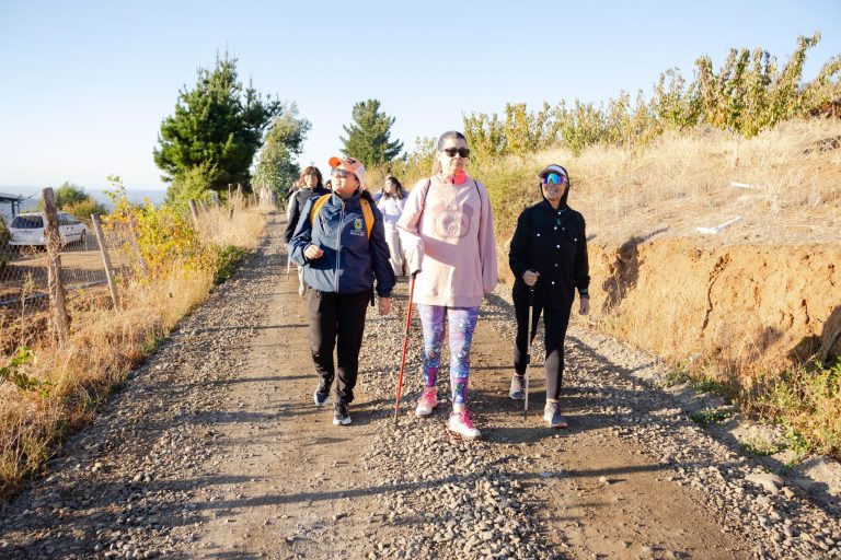 Trekking al cerro Cayumanqui en conmemoración del Día de la Mujer en Quillón