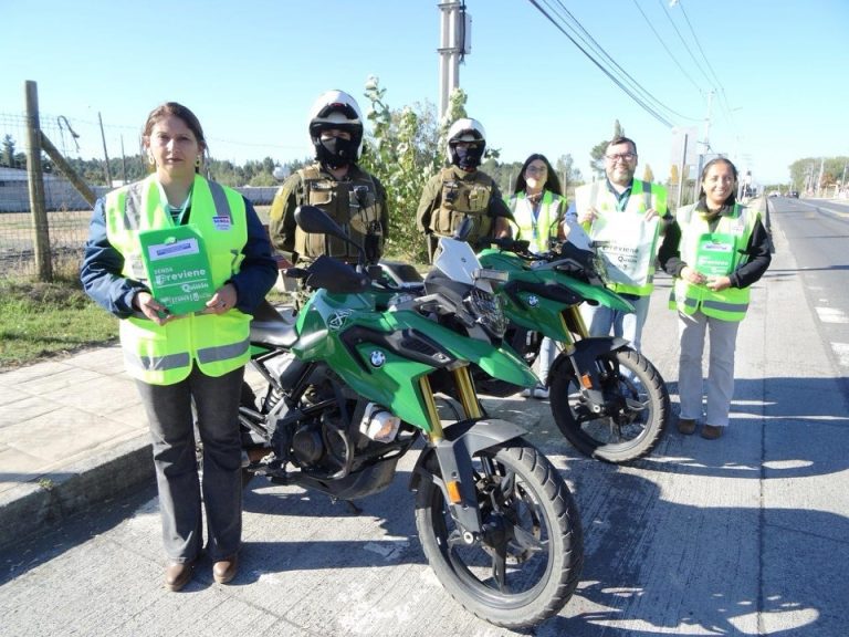 En Quillón, junto a nuestra oficina Senda Previene y Carabineros, realizamos un operativo “Cero Alcohol”