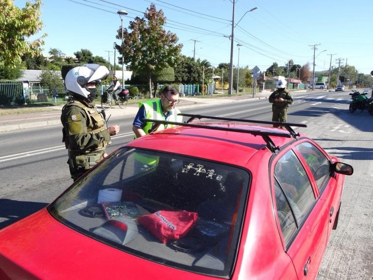 En Quillón, junto a nuestra oficina Senda Previene y Carabineros, realizamos un operativo “Cero Alcohol”