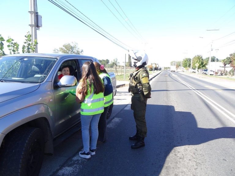 En Quillón, junto a nuestra oficina Senda Previene y Carabineros, realizamos un operativo “Cero Alcohol”