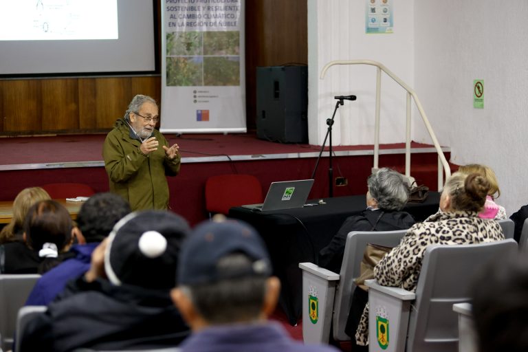 Se realizó en Quillón una nueva jornada del proyecto “Resiliencia al Cambio Climático en Frutales”
