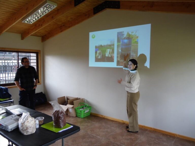 Hoy acompañamos a más de 50 agricultores de nuestra comuna en una capacitación sobre producción de champiñones tipo ostra
