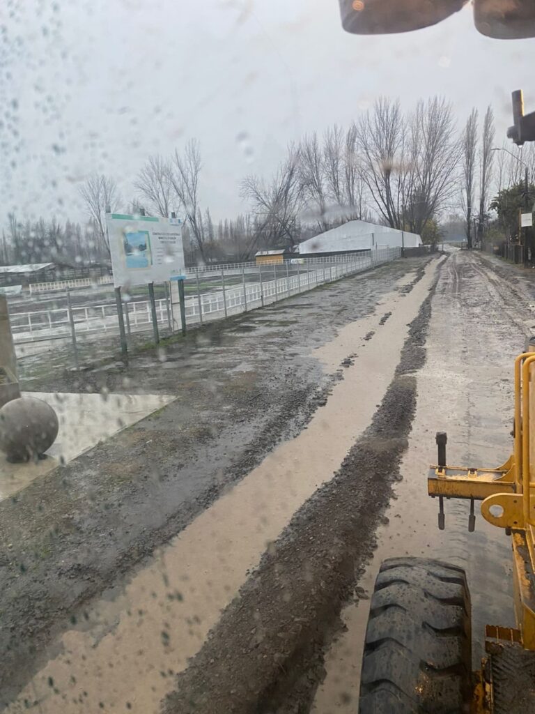 Trabajo de emergencia en sector Caupolicán