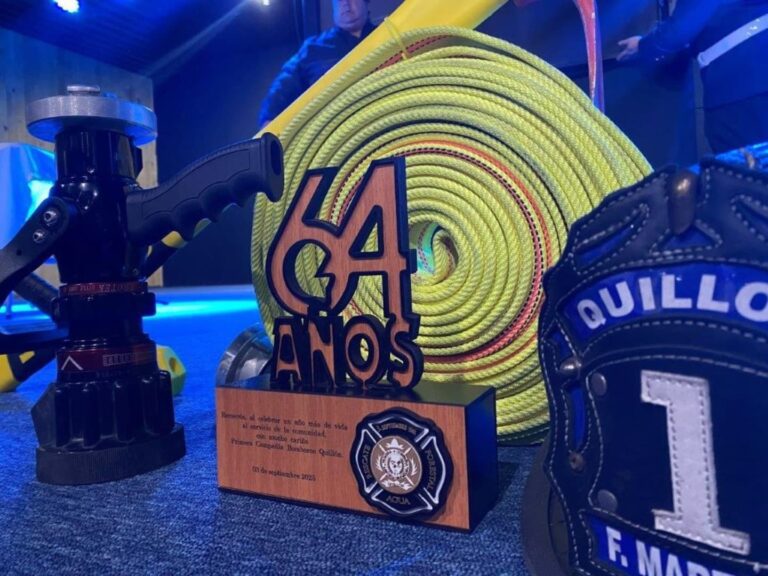 Primera compañía de bomberos de Quillón: 64 años de compromiso y entrega