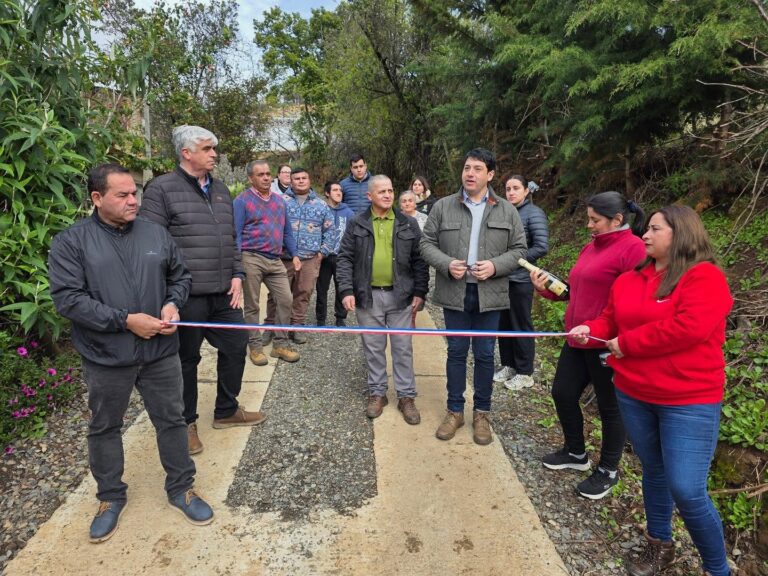 Inauguración de huella en el sector La Gloria