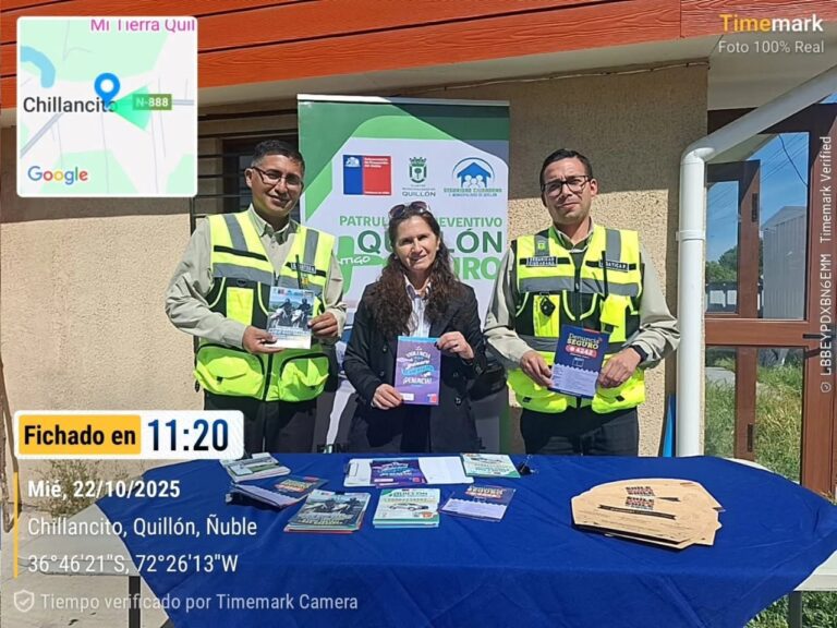 MUNICIPALIDAD DE QUILLÓN REFUERZA SU TRABAJO EN TERRENO EN EL SECTOR DE CHILLANCITO