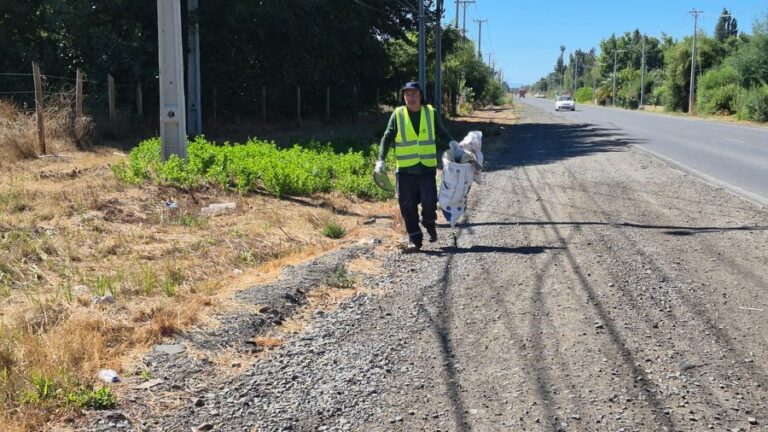 COORDINAMOS LIMPIEZA EN TRAMO DE LA RUTA N-48