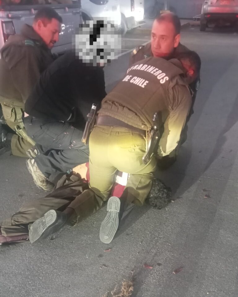 SEGURIDAD PÚBLICA DE QUILLÓN Y CARABINEROS DETIENEN A SUJETO TRAS PERSECUCIÓN