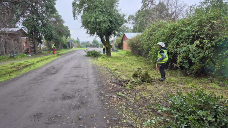 VILLA LAS MERCEDES RECIBE OPERATIVO DE LIMPIEZA Y HERMOSEAMIENTO EN EL MARCO DEL PLAN INVIERNO